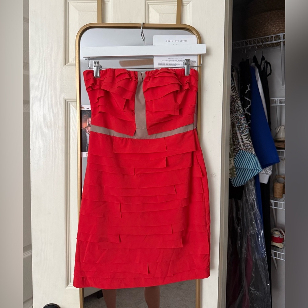 Gianni Bini Red Strapless Dress